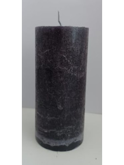 Schwarze Kerze 15x7cm.