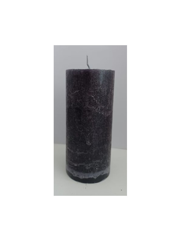 Schwarze Kerze 15x7cm.