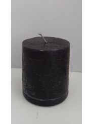 Schwarze Kerze 7x7cm.