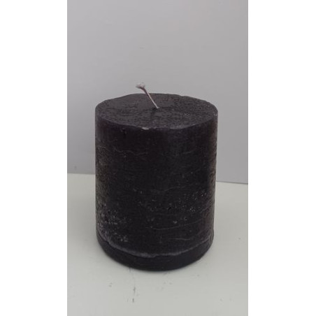 Schwarze Kerze 7x7cm.