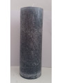 Graue Kerze 20x7cm.