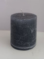 Graue Kerze 7x7cm.