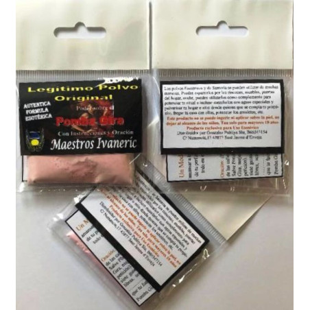 Ritualisiertes esoterisches Pomba-Gira-Pulver, mit Anleitung und Gebet