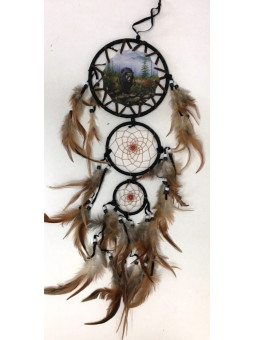 Gefiederter Bergbär Traumfänger 70cm