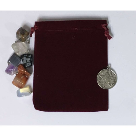 Amulett-Aufbewahrungsbeutel, Talismane Rot 10cm X 7cm