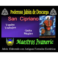 Esoterische Seife für St. Cyprian's Zweck, Schutz und Schneiden bösen Zaubern