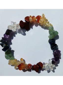 Serpentin Mineralien-Chip-Armband