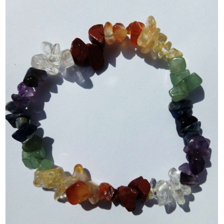 Serpentin Mineralien-Chip-Armband