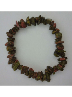 Stein Gold Mineralien-Chip-Armband