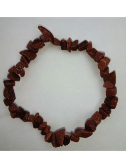 Venturina Orange Mineralien-Chip-Armband