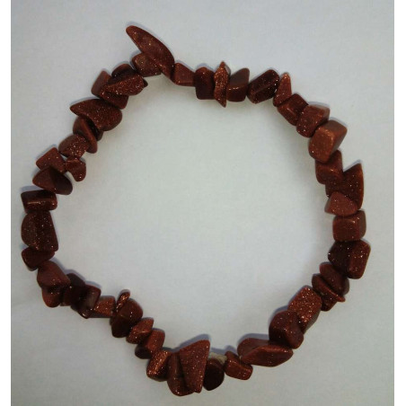 Venturina Orange Mineralien-Chip-Armband