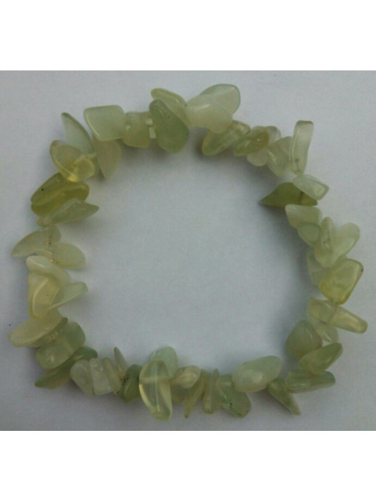 Gelbes Calcit Mineralien-Chip-Armband