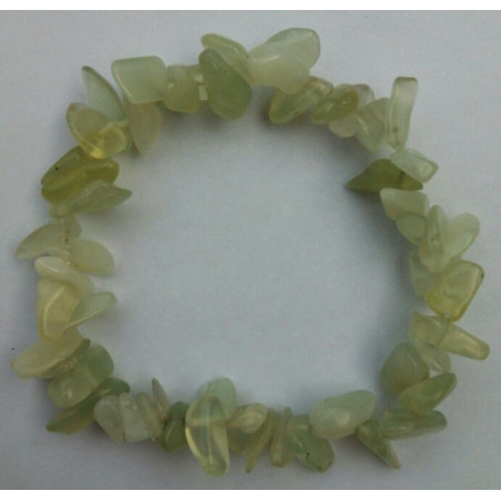 Gelbes Calcit Mineralien-Chip-Armband