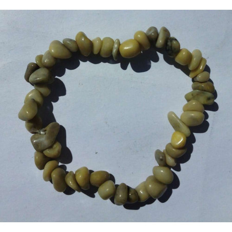 Achat grau Mineralien-Chip-Armband