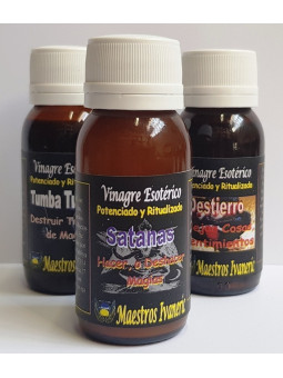 Handgefertigte Essig-Satanas, die Magie herstellen und wieder entfernen