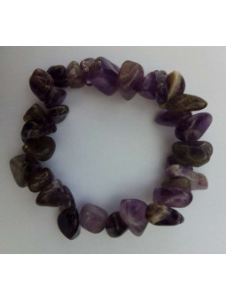 Gelben Calcit-Kieselsteinen Armband  1cm bis 2 cm