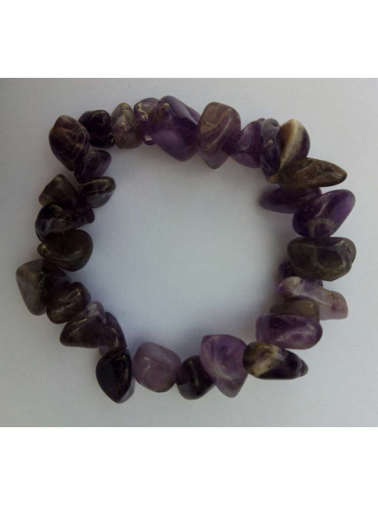 Gelben Calcit-Kieselsteinen Armband  1cm bis 2 cm