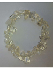 Großen Rosenquarz-Kieselsteinen Armband aus 1cm bis 2 cm