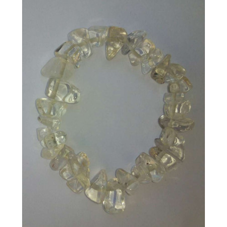 Großen Rosenquarz-Kieselsteinen Armband aus 1cm bis 2 cm