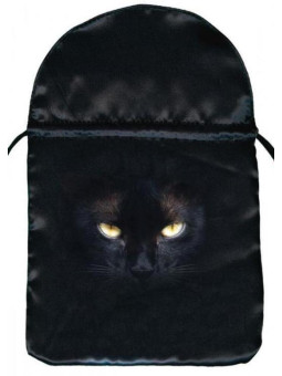 Schwarze Katze Tarot-Tasche 15cm X 18cm