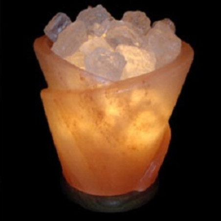 Handgemachte Salzlampe Rumal Schale mit Brocken, von 2 bis 4 Kg