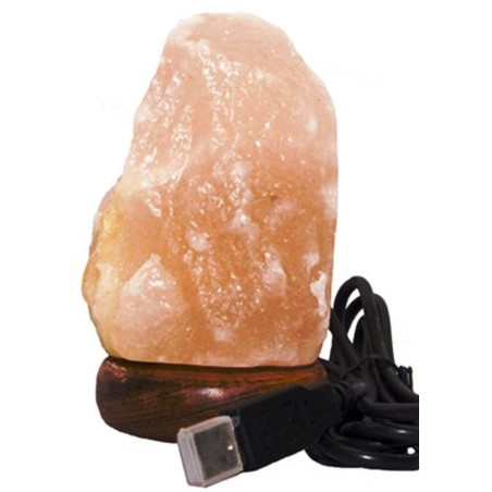Himalaya-Natursalzlampe USB, 14 cm, 600 bis 900 Gramm