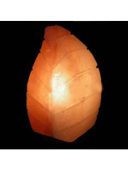 Handgefertigte Salzlampe in Blattform, von 2 bis 4 kg