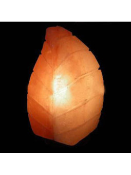 Handgefertigte Salzlampe in Blattform, von 2 bis 4 kg