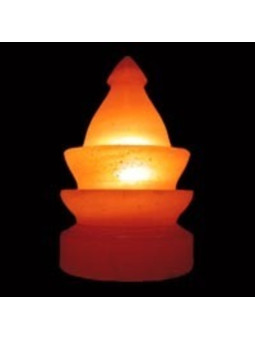 Handgefertigte Salzlampe in Form eines Springbrunnens, von 2 bis 4 kg.