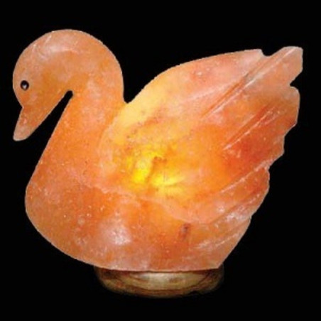 Handgefertigte Schwan-Salzlampe, 20x20 cm