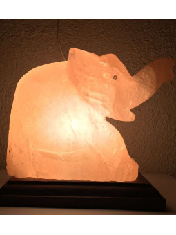 Handgefertigte Elefanten-Salzlampe 20x20 cm