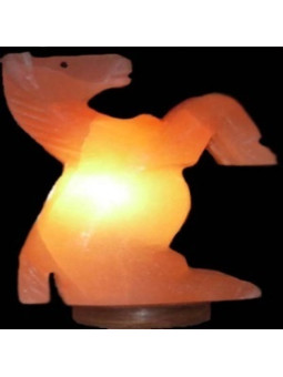 Handgefertigte Salzlampe tanzendes Pferd 20x20 cm