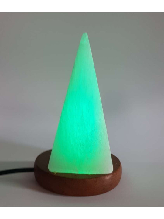 10-14cm USB Selenit Pyramide Lampe.