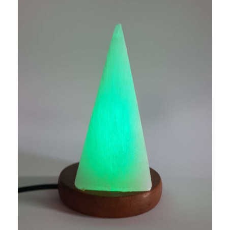 10-14cm USB Selenit Pyramide Lampe.