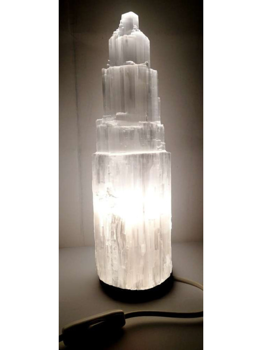 Selenit-Lampe 30-35cm.