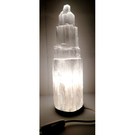 Selenit-Lampe 30-35cm.
