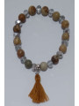 Karneol Mineralien-Armband mit Quaste