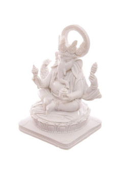 Ganesh Figur Weiß 13,5cm hoch x 8,5cm breit