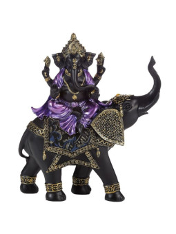 Ganesh auf Elefantenfigur. 29,5cm hoch x 24cm breit