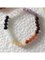 7 Chakren Mineralien-Armband, Mineralien 12mm