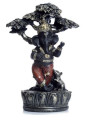 Ganesh-Figur, unter Baum - 23 cm hoch x 14 cm breit