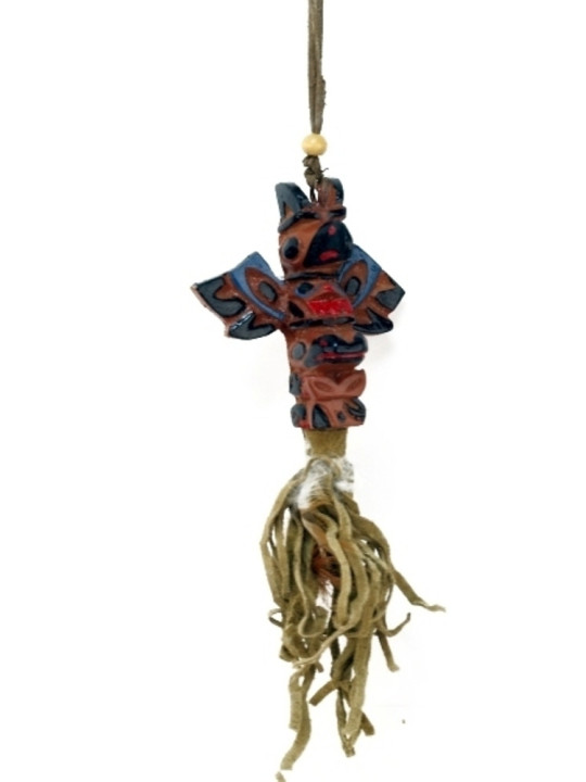 Indianer Totem Auto Hänger Harz ca. 18cm.