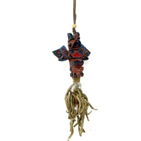 Indianer Totem Auto Hänger Harz ca. 18cm.