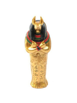 Ägyptischer Anubis-Sarkophag, 22 cm lang