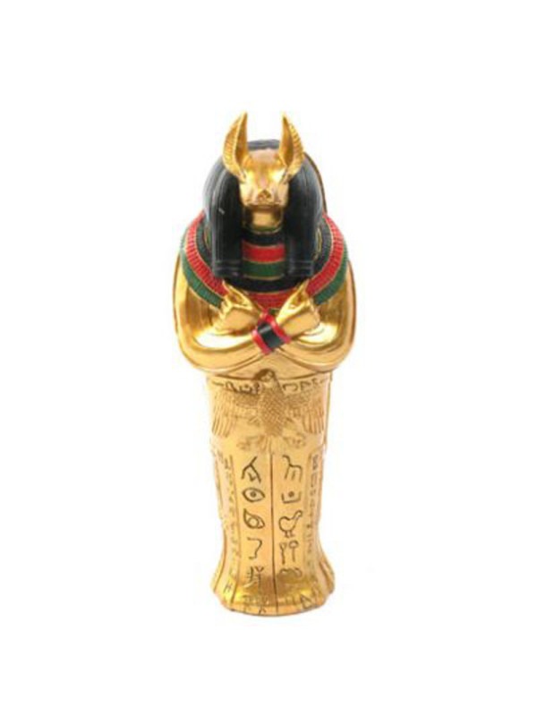 Ägyptischer Anubis-Sarkophag, 22 cm lang