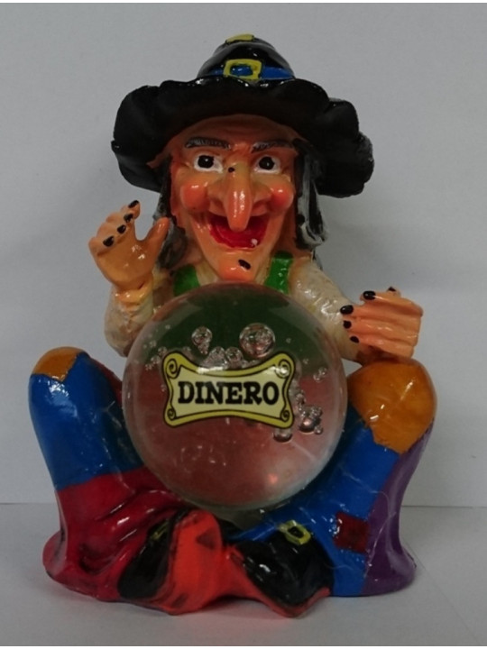Geldhexe aus Harz