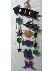 Metall-Hexen-Mobile 80cm
