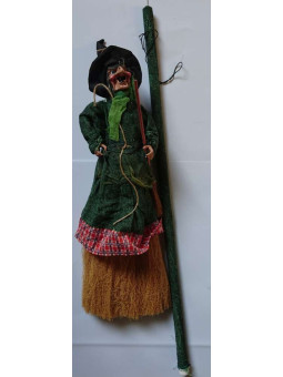 Hexenbesen mit Licht und Ton. Grün