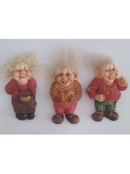 Troll-Magnet aus Harz. Zufällige Figuren