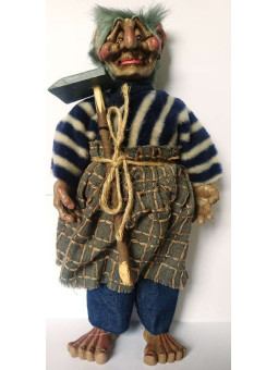 Lappen und Harz Troll 35cm